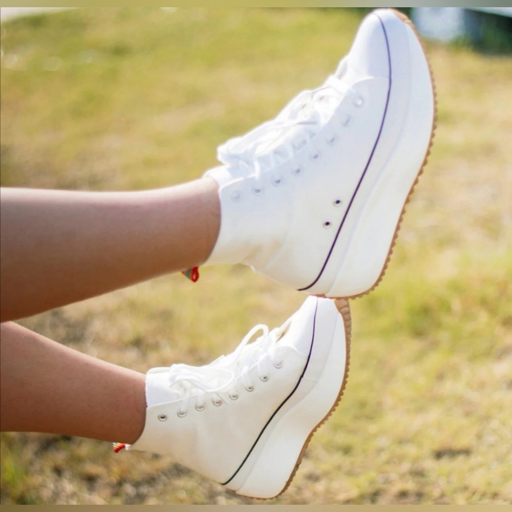 Madden Girl wedge high top sneaker